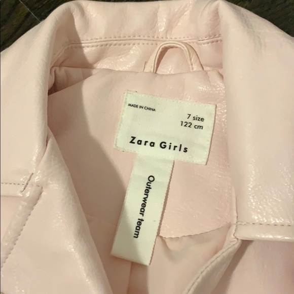 ZARA girls pink moto jacket - Picture 4 of 4